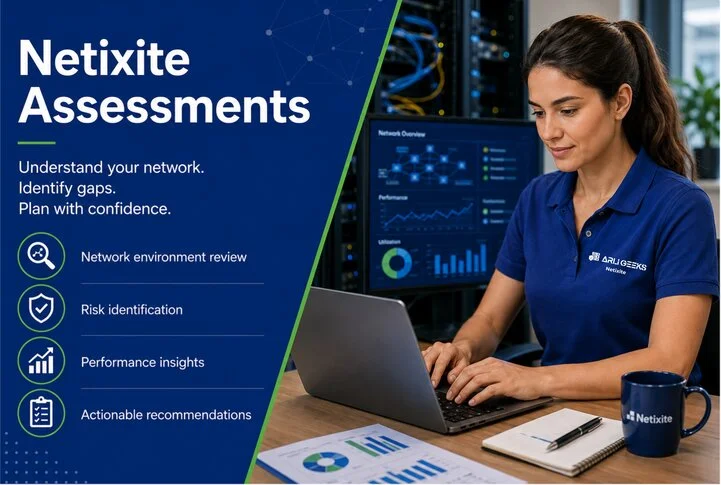 IT specialist providing remote helpdesk support to a business user